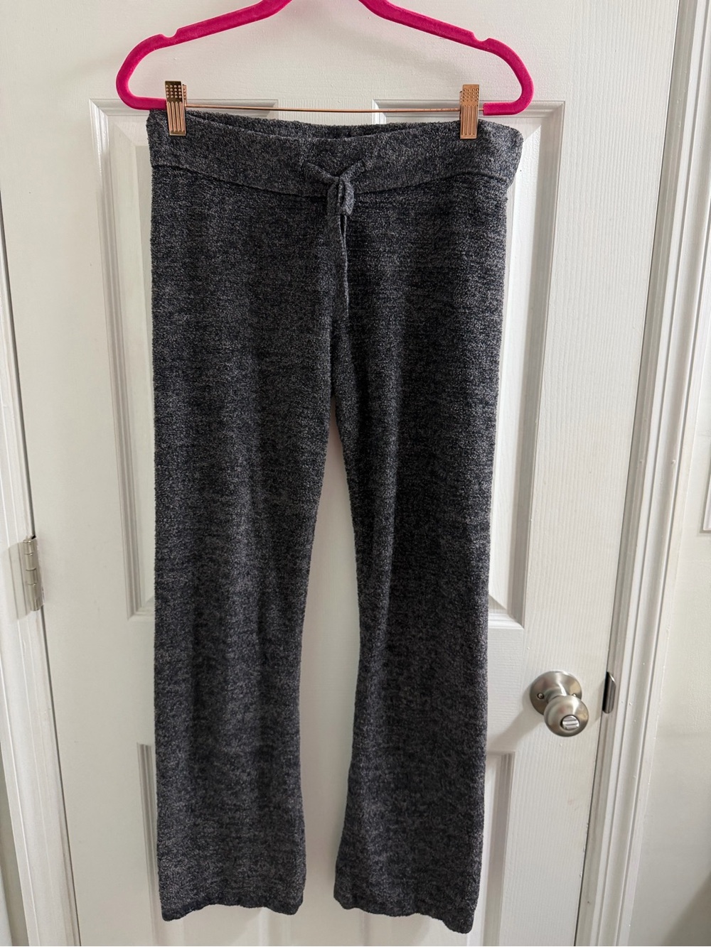 Barefoot Dreams Cozy Chic Lite Heather Charcoal Knit Pants XS
